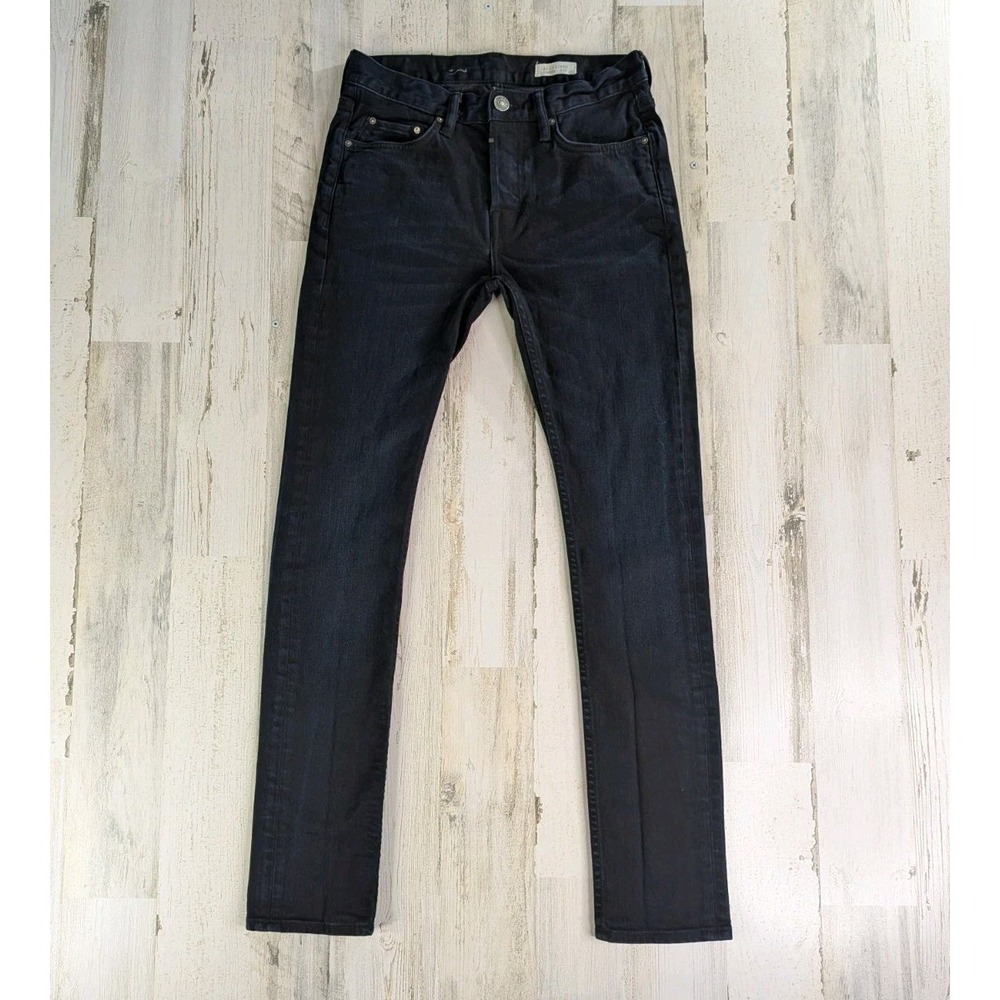AllSaints Mens Cigarette Jeans 28x30 Dark Wash Button Fly Denim CFC18644